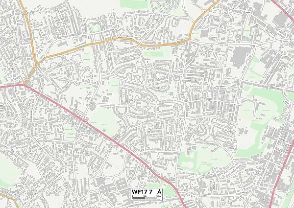 Kirklees WF17 7 Map