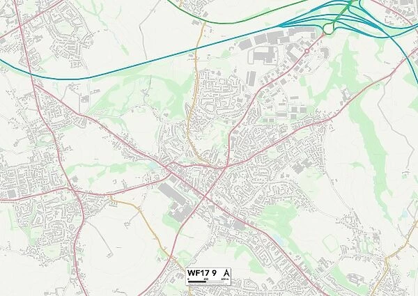 Kirklees WF17 9 Map