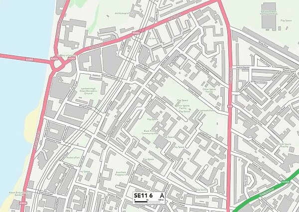 Lambeth SE11 6 Map