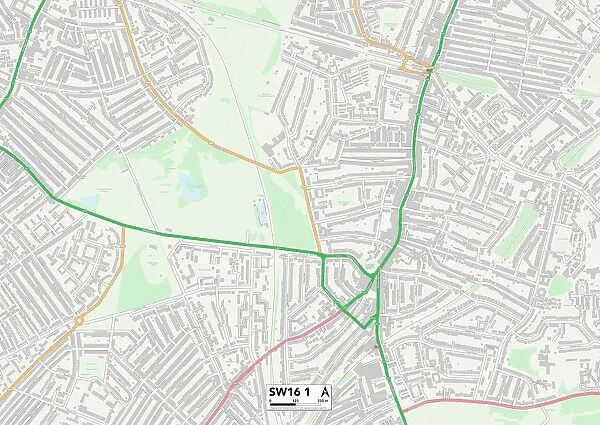 Lambeth SW16 1 Map