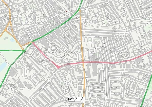 Lambeth SW4 7 Map