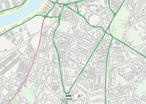 Lambeth SW8 1 Map