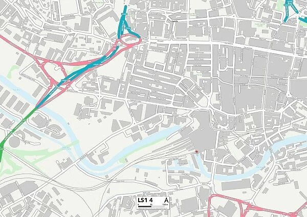 Leeds LS1 4 Map