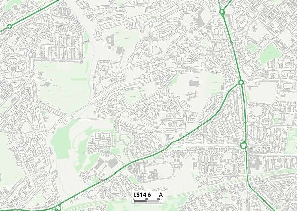 Leeds LS14 6 Map