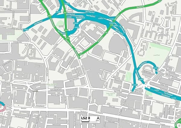 Leeds LS2 8 Map