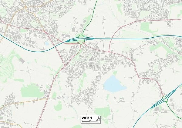 Leeds WF3 1 Map