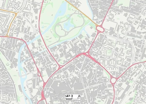 Leicester LE1 3 Map