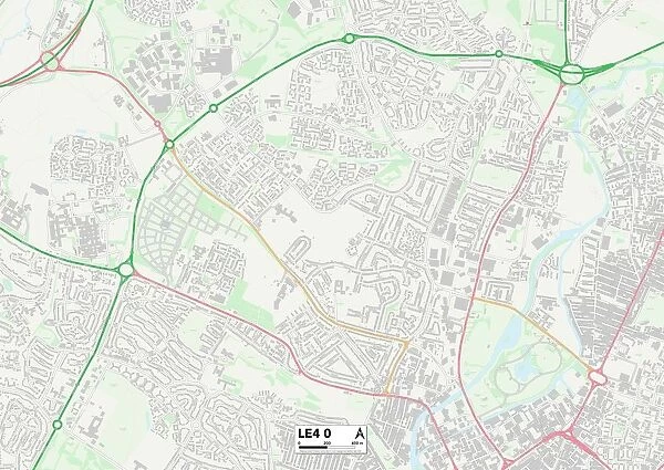 Leicester LE4 0 Map