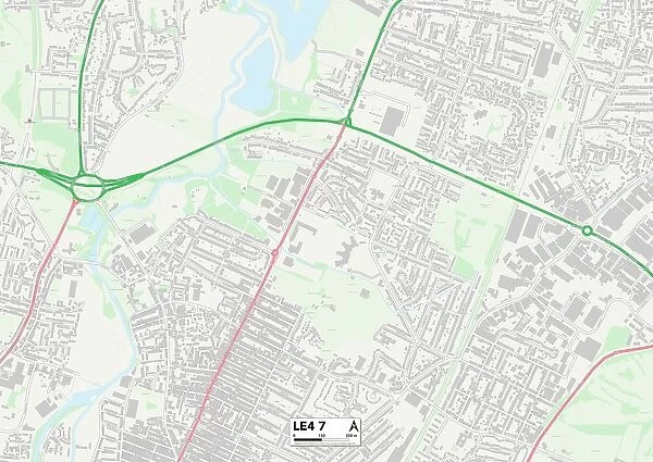 Leicester LE4 7 Map