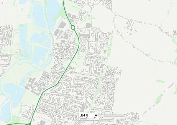 Leicester LE4 8 Map