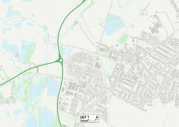 Leicester LE7 1 Map