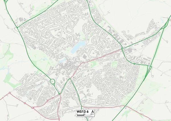 Lichfield WS13 6 Map