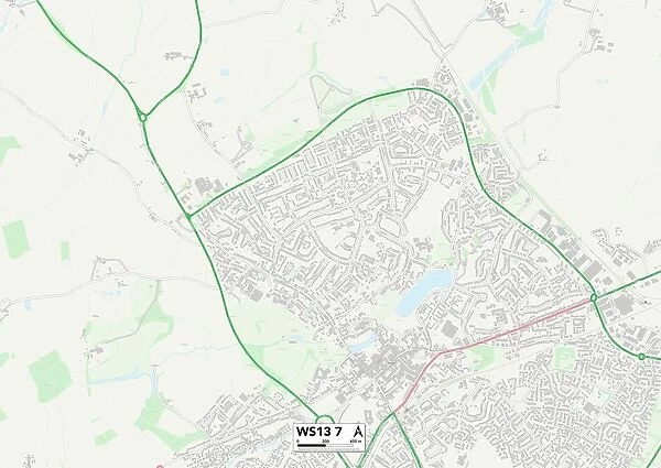 Lichfield WS13 7 Map