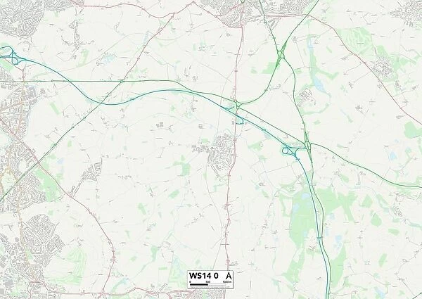 Lichfield WS14 0 Map
