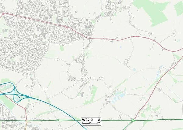 Lichfield WS7 0 Map