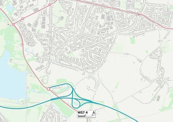 Lichfield WS7 4 Map