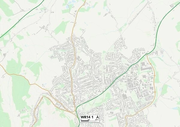 Malvern Hills WR14 1 Map