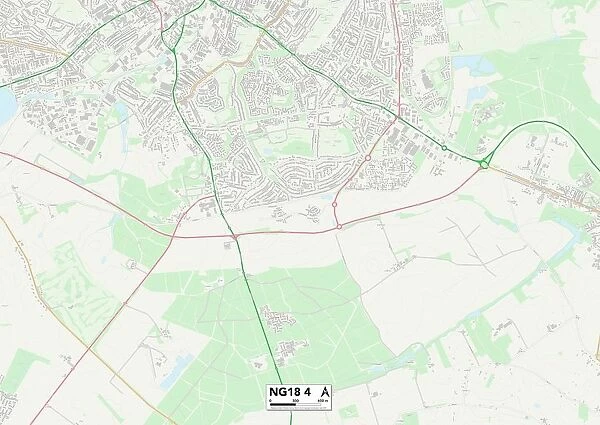 Mansfield NG18 4 Map