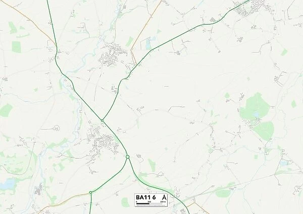 Mendip BA11 6 Map