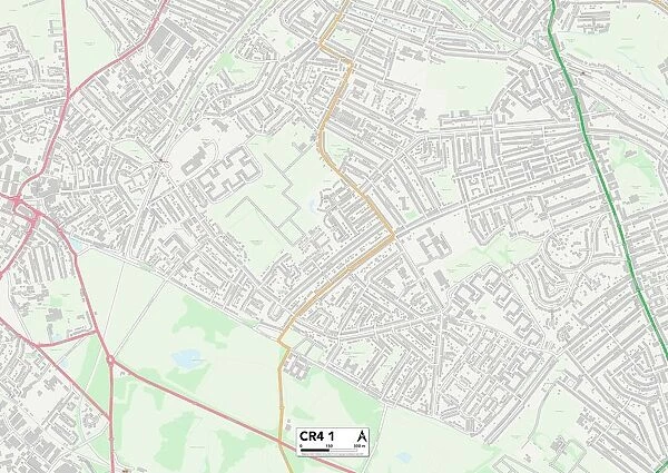 Merton CR4 1 Map