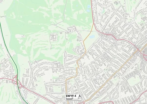 Merton SW19 4 Map