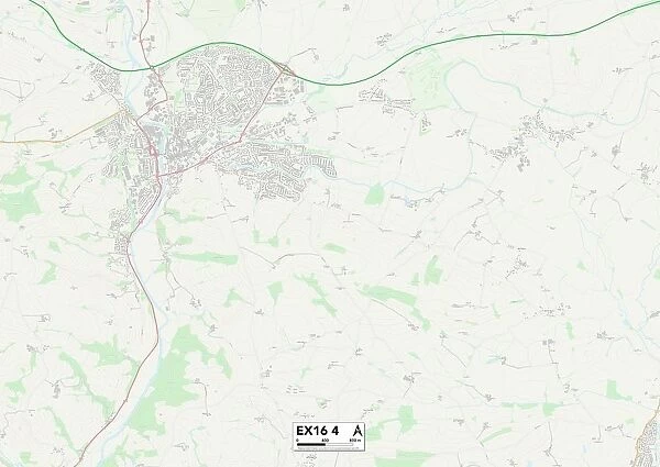 Mid Devon EX16 4 Map
