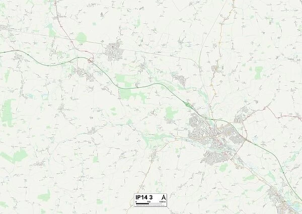 Mid Suffolk IP14 3 Map
