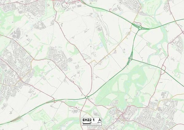 Midlothian EH22 1 Map