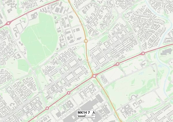 Milton Keynes MK14 7 Map