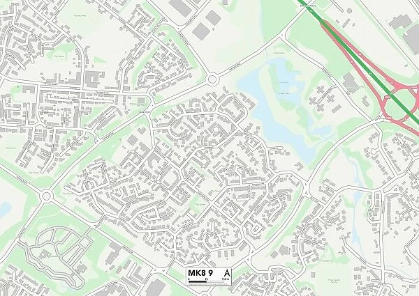 Milton Keynes MK8 9 Map
