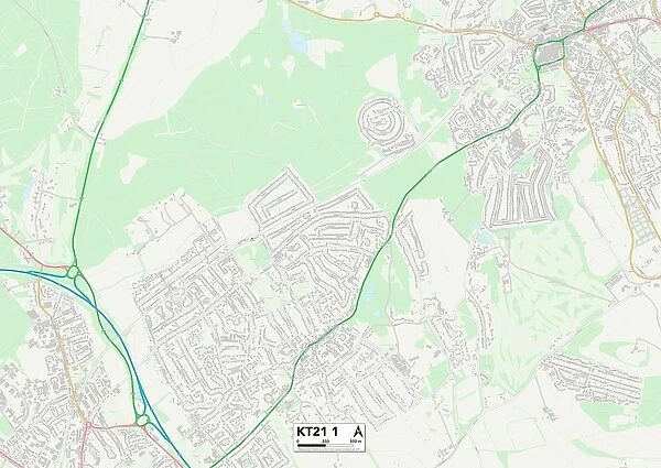 Mole Valley KT21 1 Map