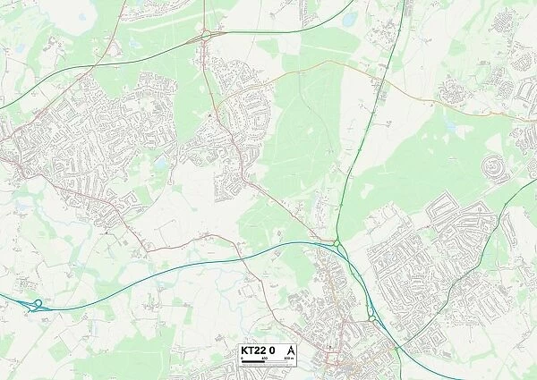 Mole Valley KT22 0 Map