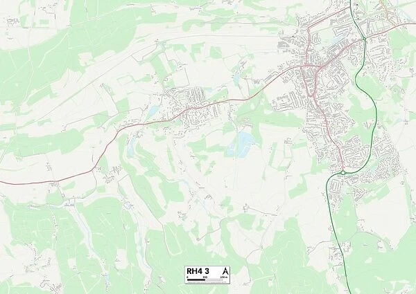 Mole Valley RH4 3 Map