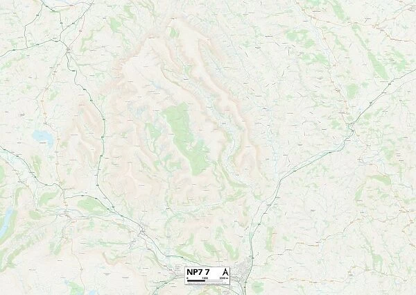 Monmouthshire NP7 7 Map