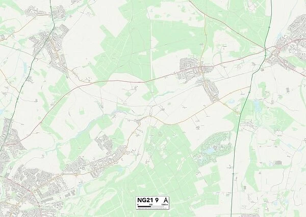Newark and Sherwood NG21 9 Map