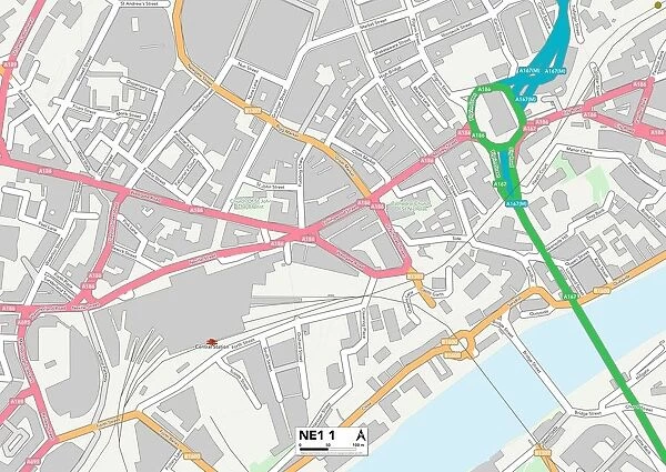Newcastle NE1 1 Map