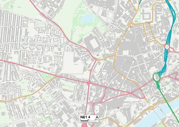 Newcastle NE1 4 Map