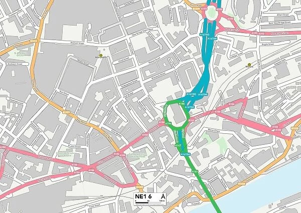 Newcastle NE1 6 Map