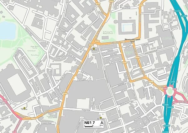 Newcastle NE1 7 Map