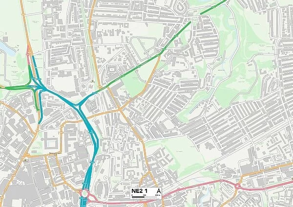 Newcastle NE2 1 Map