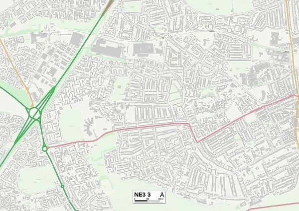 Newcastle NE3 3 Map