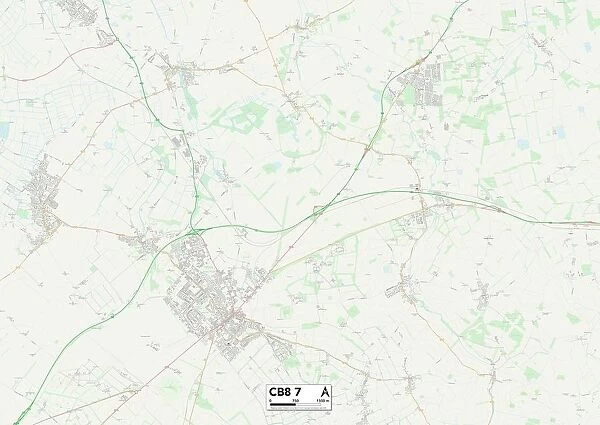 Newmarket CB8 7 Map