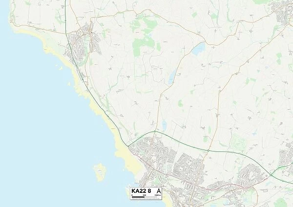 North Ayrshire KA22 8 Map