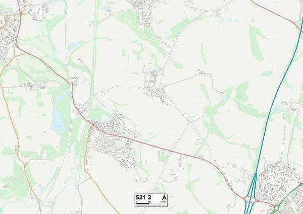 North East Derbyshire S21 3 Map