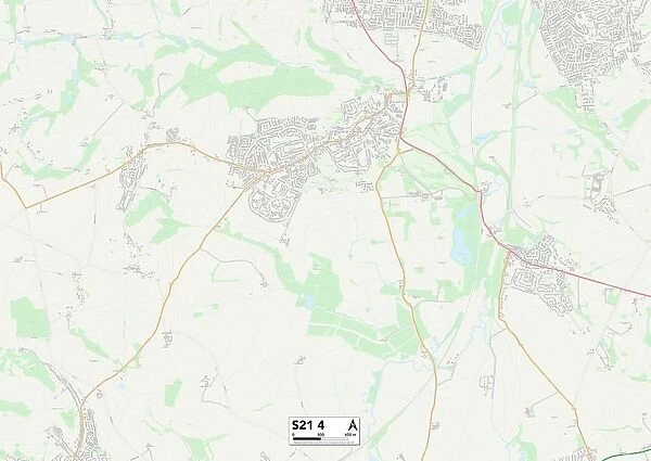 North East Derbyshire S21 4 Map