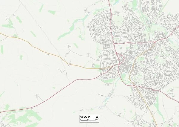 North Hertfordshire SG5 2 Map