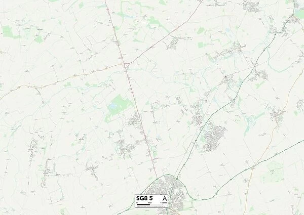 North Hertfordshire SG8 5 Map
