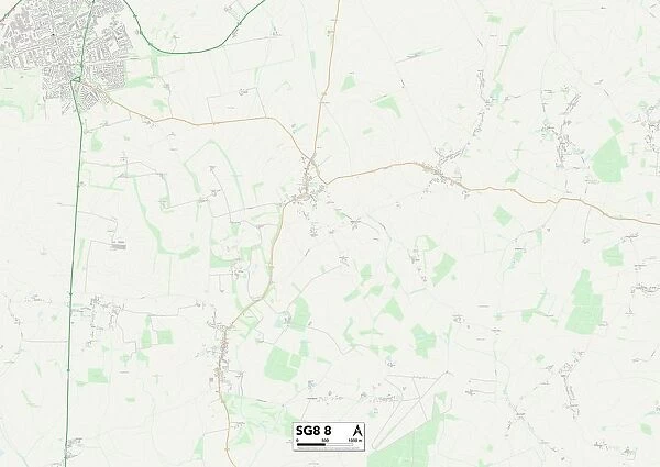 North Hertfordshire SG8 8 Map