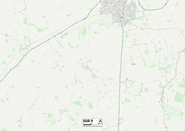 North Hertfordshire SG8 9 Map