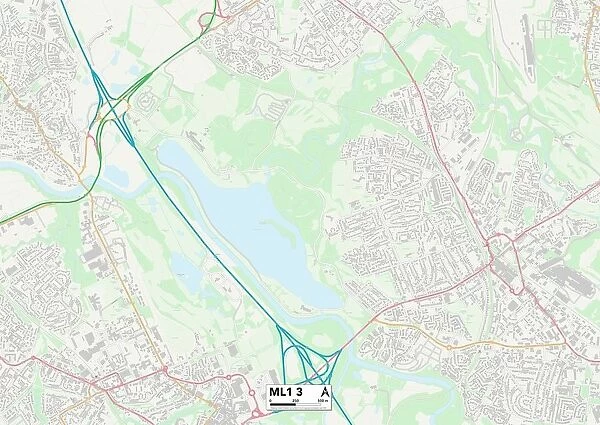North Lanarkshire ML1 3 Map